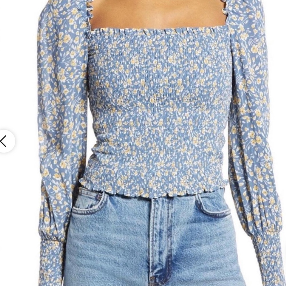 Reformation Puff Sleeve Blouse